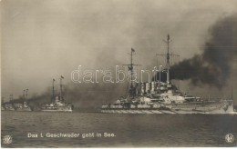 ** T1 Das I. Geschwader Geht In See. Photogr. U. Verlag Gebr. Lempe / K.u.K. Kriegsmarine, The 1st Squadron Went To... - Zonder Classificatie