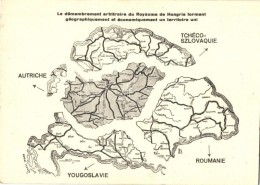 ** T2 A Feldarabolt Magyarország; Kiadja A Magyar Nemzeti Szövetség / Trianon Map Of The... - Zonder Classificatie