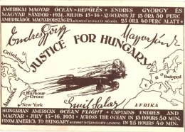 ** T1/T2 1931 Justice For Hungary, Endresz György és Wilczek Sándor Amerikai-Magyar... - Non Classés