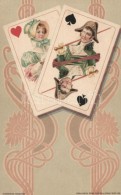 ** T2/T3 Francia Kártyás MÅ±vészlap / French Card Suit, Ferd. Piatnik & Söhne, Art... - Non Classés