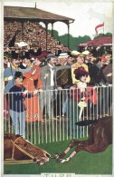 ** T2 Turf / Horse Race Art Postcard. Art Nouveau B.K.W.I. 870-21. S: Kobes - Non Classés