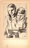 ** T1/T2 Zwei Mädchen. Im Frühling Des Lebens / Ursus-Bildkunst Berlin N. 58. S: Oskar Kokoschka - Non Classés