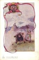 ** T2 Humoros MÅ±vészlap, T.K.L.K. 105. D99 10., Hornyánszky V. / Humorous Art Nouveau Postcard - Non Classés