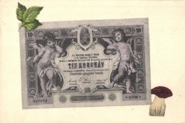 ** T1/T2 Tíz Korona / Hungarian Krone Banknotes With Mushroom - Non Classés