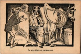 ** T2 Co Sie Dzieje Za Parawanem. Tajemnica Handlowa / Polish Operation Of Trade. Humorous Political Mocking Art... - Unclassified