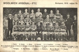 ** T2/T3 1912 Woolwich Arsenal - FTC Labdarúgó Mérközés, Az Angol Csapat... - Non Classés