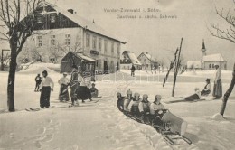 T2 Prední Cínovec, Vorder Zinnwald I. Böhm.; Gasthaus Zum Sächsische Schweiz / Winter Sport... - Non Classés