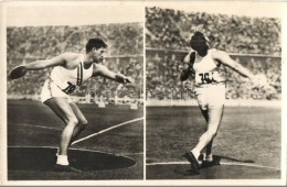 ** T2 1936 Berlin, Olympische Spiele / Olympic Games, Carpenter (USA) Gains The Gold Medal In Discus Throw. Presse... - Non Classés