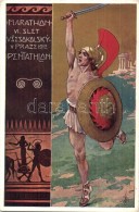 ** T2 1912 VI. Slet Vsesokolsky V Praze, Marathon (Pentathlon) / 6th Sokol Meeting In Praha. Minerva Golden Art... - Sin Clasificación