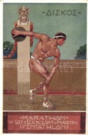 ** T2 1912 VI. Slet Vsesokolsky V Praze, Marathon (Pentathlon) / 6th Sokol Meeting In Praha, Discus Throw. Minerva... - Unclassified