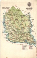 ** T4 Bács-Bodrog Vármegye Térképe; Kiadja Károlyi Gy. / Map Of... - Unclassified