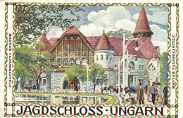 T2/T3 1910 Wien, Internationale Jagdausstellung, Ungarisches Jagdschloss. Druck Und Verlag J. Weiner / Magyar... - Non Classés