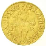 1584N-B Aranyforint Au 'Rudolf' Nagybánya (3,46g) T:2- Kis Ph. / 
Hungary 1584N-B Goldgulden Au 'Rudolf'... - Non Classés