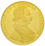 Ausztria 1915. 4D Au 'Ferenc József' Utánveret (13,99g/0.986) T:1- Fo. / Austria 1915. 4 Ducat Au... - Non Classés