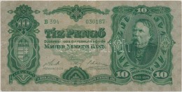 1929. 10P 'Deák Ferenc' T:III,III- Kis Ly. Középen / 
Hungary 1929. 10 PengÅ‘ 'Ferenc... - Non Classés