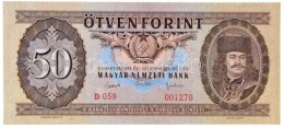1951. 50Ft T:I / Hungary 1951. 50 Forint C:UNC 
Adamo F18 - Zonder Classificatie