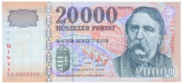 1999. 20.000Ft 'MINTA' 'GA 0000206' T:I / Hungary 1999. 20.000 Forint 'MINTA(SPECIMEN)' 'GA 0000206' C:UNC
Adamo... - Sin Clasificación