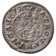 1679K-B Denár Ag 'I. Lipót' (0,59g) T:1,1- / 
Hungary 1679K-B Denar Ag 'Leopold I' (0,59g)... - Non Classés