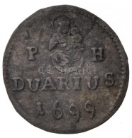 1699K-B Duarius 'I. Lipót' (0,55g) T:2 / 
Hungary 1699K-B Duarius 'Leopold' Kremnitz (0,55g)... - Sin Clasificación