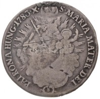 1783B 1/2 Tallér Ag 'II. József' (13,26g) T:3 Fülnyom / Hungary 1783B 1/2 Thaler 'Joseph II'... - Non Classés