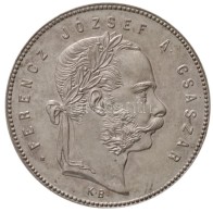 1868KB 1Ft Ag 'Ferenc József / Angyalos Címer' Rozettával, Artex-veret (12,47g) T:1- /... - Sin Clasificación