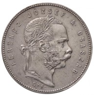 1868GYF 1Ft Ag 'Ferenc József / Angyalos Címer' Gyulafehérvár (12,34g) T:2 Ph. /... - Non Classés