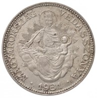 1931. 2P Ag 'Madonna' (9,95g) T:1-,2 Kis Patina / Hungary 1931. 2 PengÅ‘ Ag 'Madonna' (9,95g) C:AU,XF Small... - Sin Clasificación