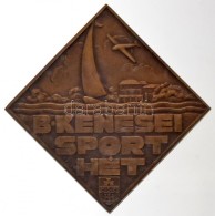 1940. 'Balatonkenesei Sporthét / SzékesfÅ‘városi Tenisz Bajnokság 1940' Br Plakett.... - Sin Clasificación