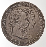 Ausztria 1879. 2G Ag 'I. Ferenc József és Erzsébet KirálynÅ‘ / Ezüstlakodalom'... - Non Classés