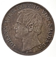 Német Államok / Szászország-Albertin 1859F 2 Tallér Ag 'Johann' (36,95g) T:2... - Non Classés