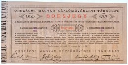 Budapest 1879. 'Országos Magyar KépzÅ‘mÅ±vészeti Társulat' 1Ft értékÅ±... - Non Classés