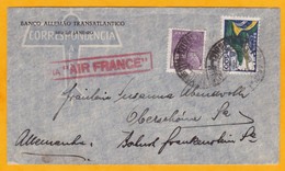 C.1934 - Enveloppe Par Avion AIR FRANCE De Rio,  Brésil Vers Schush Frankenstein, Allemagne - Affrt 4200 Reis - Aéreo (empresas Privadas)