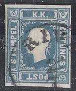 Lombardo-Venezia 1851: KK-ZEITUNGS-POST-STEMPEL 1.05 Kr Blau Mi-No.16 Mit O RIVA (Michel 700.00 Euro + 50%) - Lombardy-Venetia