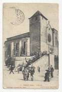 32 - RISCLE -  SORTIE D'EGLISE - 1912 - Riscle