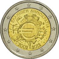 Grèce, 2 Euro, 10 Years Euro, 2012, SPL, Bi-Metallic - Griekenland