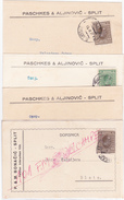 Croatia - Hrvatska, Lot 4 Postal Stationary, Carte Postale, Dopisnice, Split_Spalato - Croatie