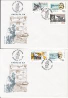 3RD MILLENNIUM, 21ST CENTURY, DISCOVERIES, COVER FDC, 2X, 1998, ROMANIA - FDC