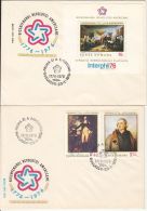 AMERICAN REVOLUTION ANNIVERSARY, COVER FDC, 4X, 1976, ROMANIA - Unabhängigkeit USA