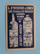 G. D'HEEDENE & Zonen WAREGEM Likeuren Wijnen ( Ruiten 8 ) - ( Details - Zie Foto´s Voor En Achter ) !! - Carte Da Gioco