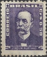 BRAZIL 1954 Portraits.- Murtinho - 50c  Lilac MNG - Unused Stamps