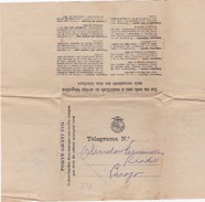 PORTUGAL TELEGRAMA TELEGRAM - BRAGA To PRADO - Cartas & Documentos