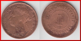 **** STRAITS SETTLEMENTS - BRITISH COLONY - 1 CENT 1874 VICTORIA **** EN ACHAT IMMEDIAT !!! - Kolonies