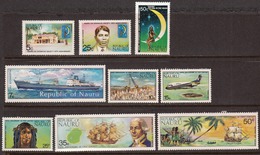 Nauru 1973-74 Mint No Hinge  Sc# 105-113, SG 113-121, Yt 102-110 - Nauru