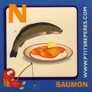 Magnets Magnet Alphabet N Saumon - Lettere & Numeri