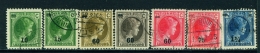 LUXEMBOURG  -  1927  Surcharges  Set  Used As Scan - Gebraucht