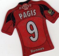 Magnet Magnets Maillot De Football Pitch Rennes Pagis 2008 - Deportes