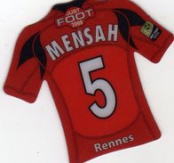 Magnet Magnets Maillot De Football Pitch Rennes Mensah 2008 - Sports