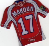 Magnet Magnets Maillot De Football Pitch Lille Makoun 2008 - Sports