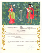 Télégrame Telegram - Wijnegem - Janssens-De Bolder - Borgerhout - Jacques Maria - Geluk En Zegen ... - 1959 - Telegramme