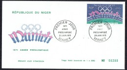 1971  Jeux Olympiques De Munich  Poste Aérienne FDC - Niger (1960-...)